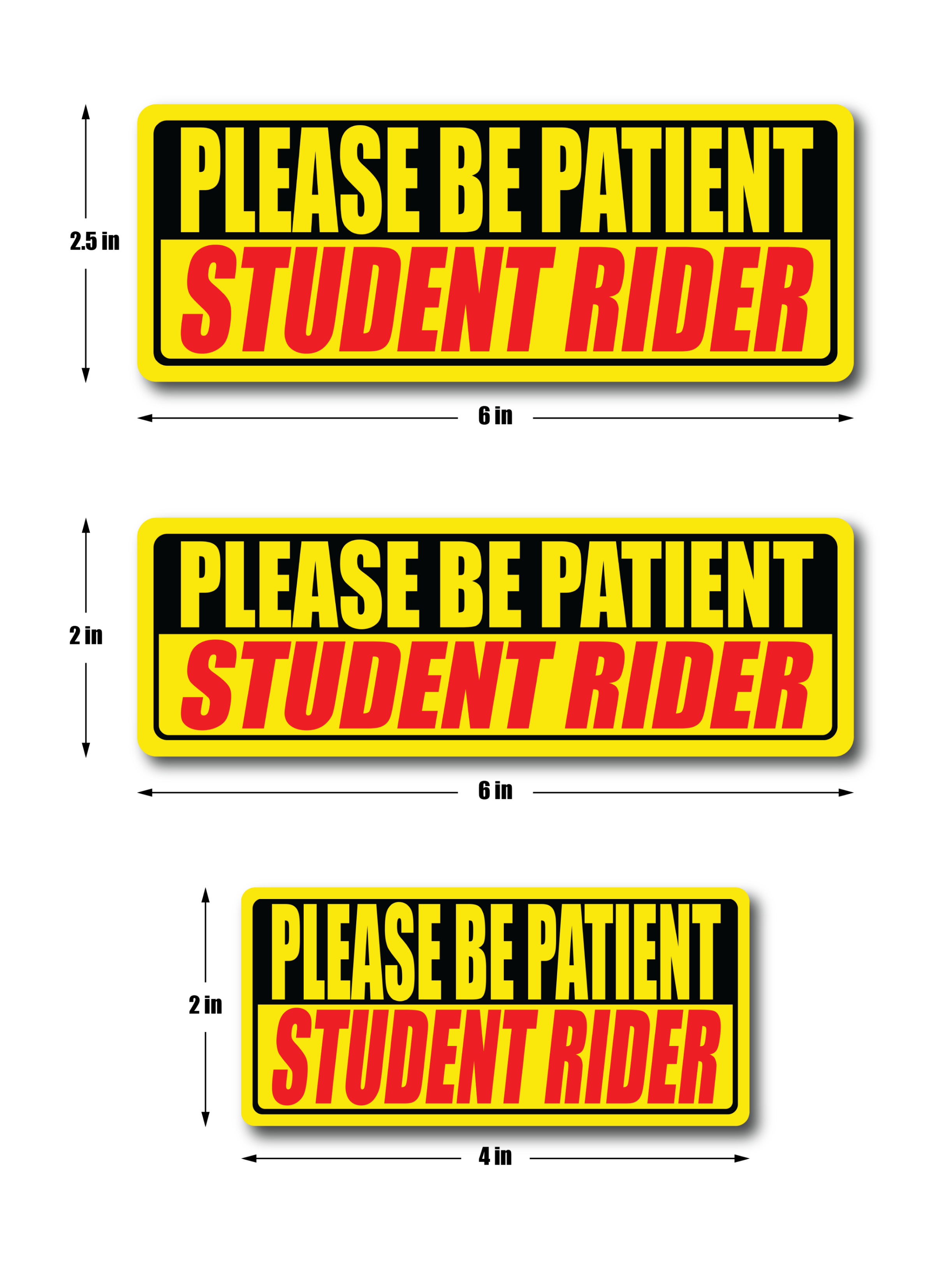 Please Be Patient, Student Rider